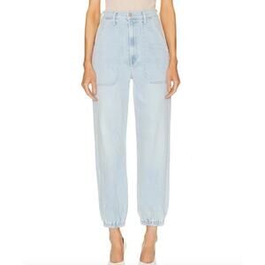 MOTHER Denim The Wrapper Patch Springy Ankle Pants in Chill Pill